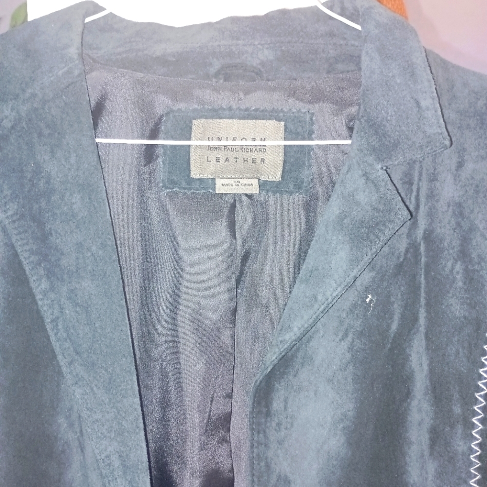 WOMEN'S LEATHER SUEDE COAT